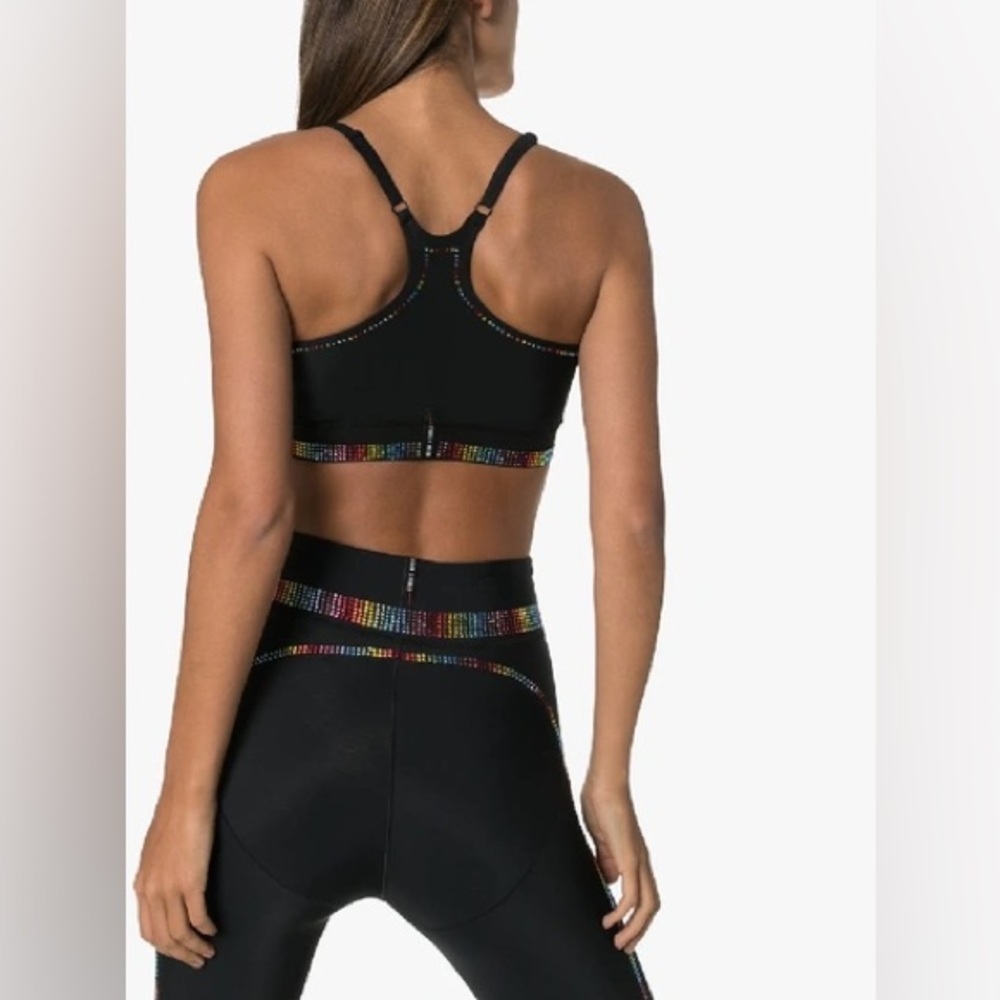 Adam Selman Leggings rainbow crystal racer leggings Pride edition size‎ S - Picture 10 of 12